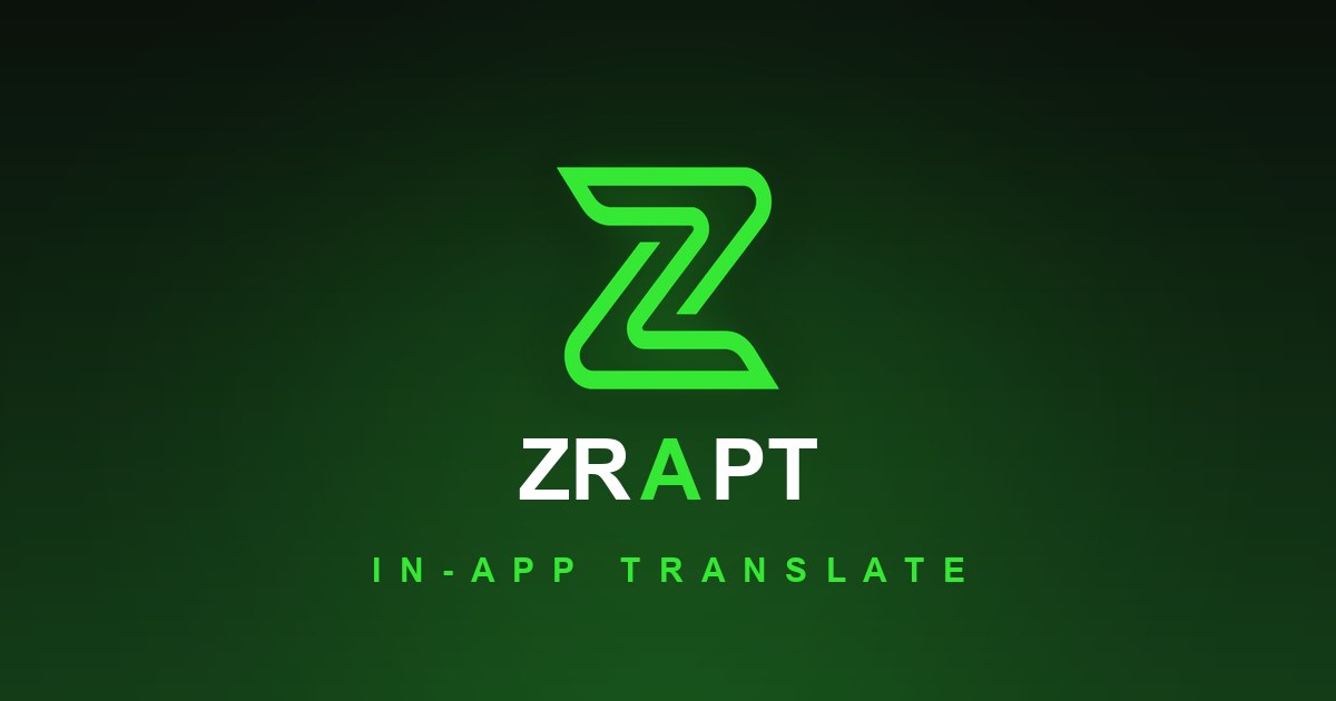 ZRAPT แชทและแปลภาษาในแอพ